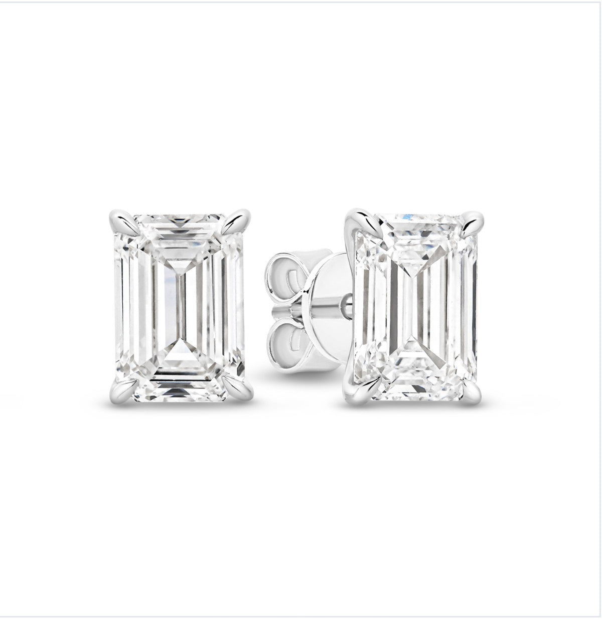 The Sofia Studs - Emerald Cut