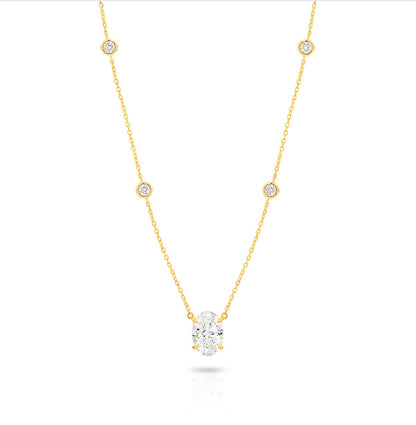 The Celina Necklace - Oval
