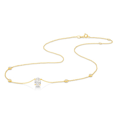 The Celina Necklace - Oval