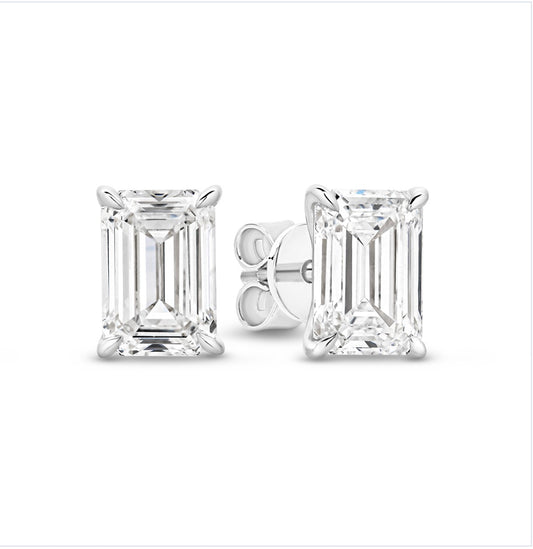 The Sofia Studs - Emerald Cut