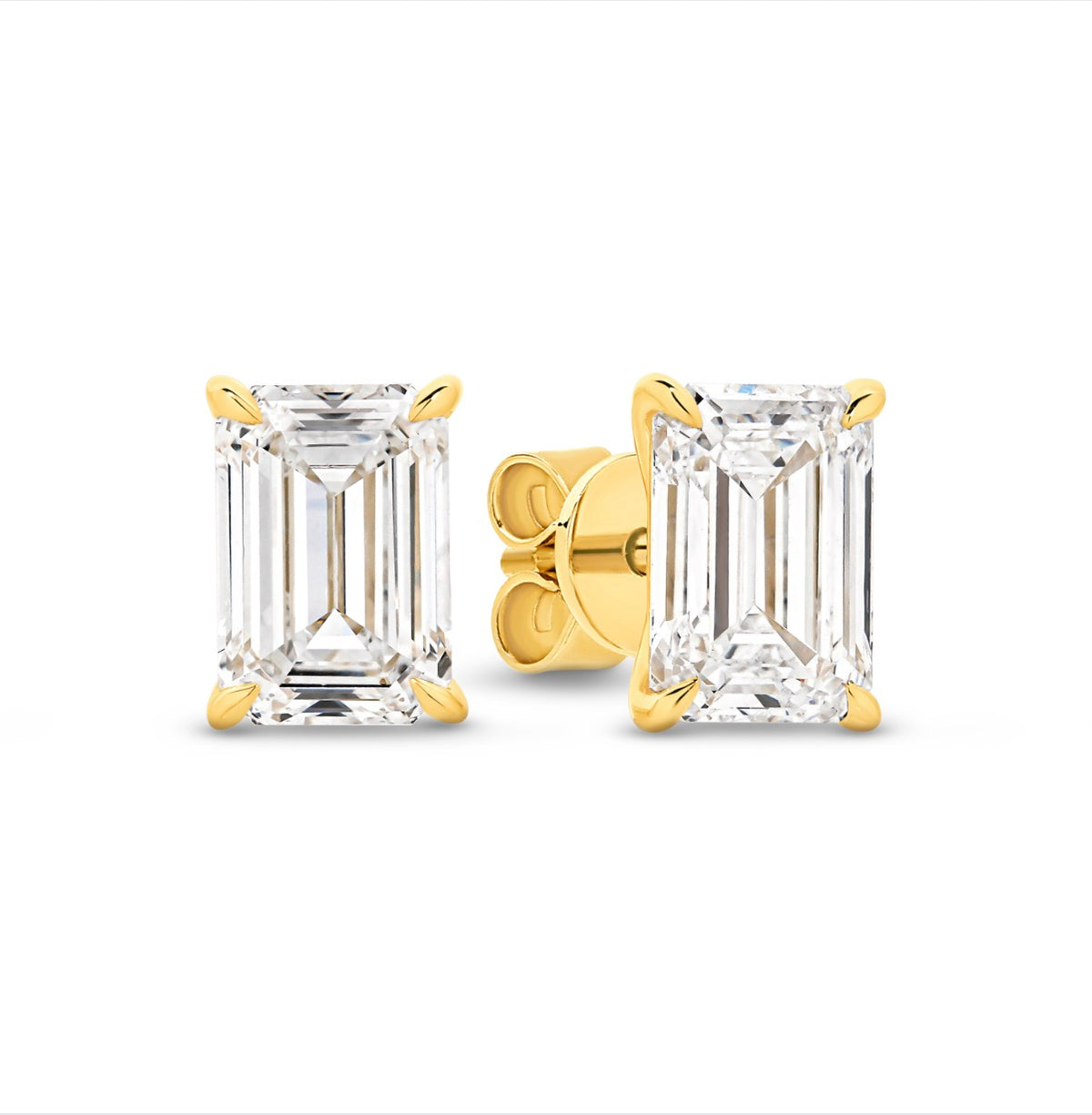 The Sofia Studs - Emerald Cut