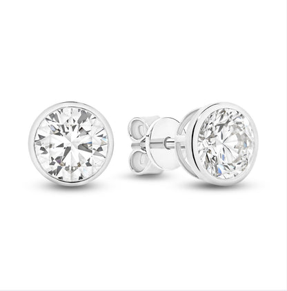 The Elise Studs - Round Cut